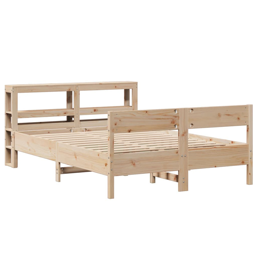 Bedframe zonder matras massief grenenhout 140x200 cm