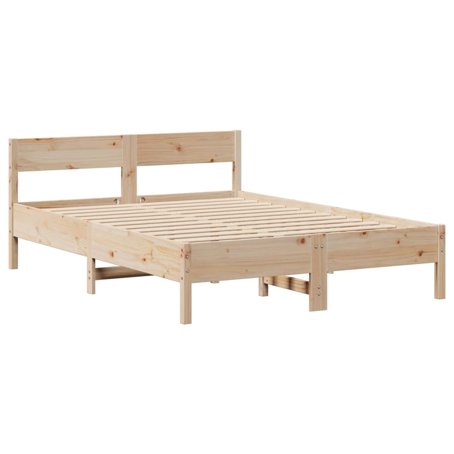 Bedframe zonder matras massief grenenhout 120x200 cm