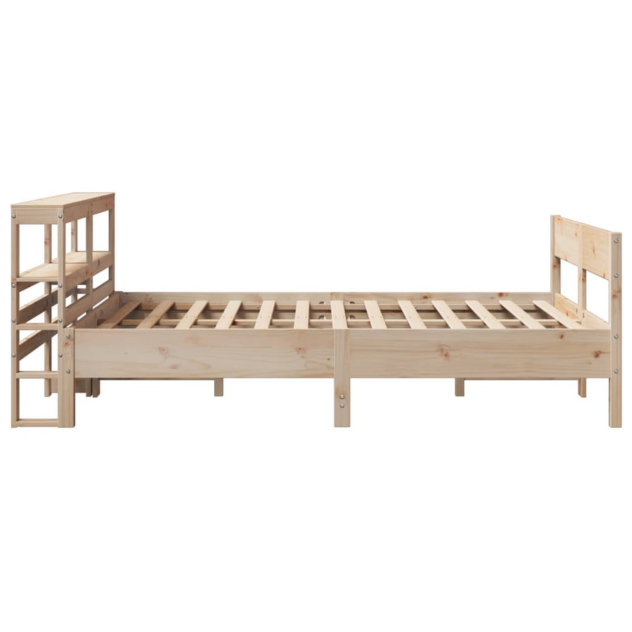 Bedframe zonder matras massief grenenhout 140x190 cm