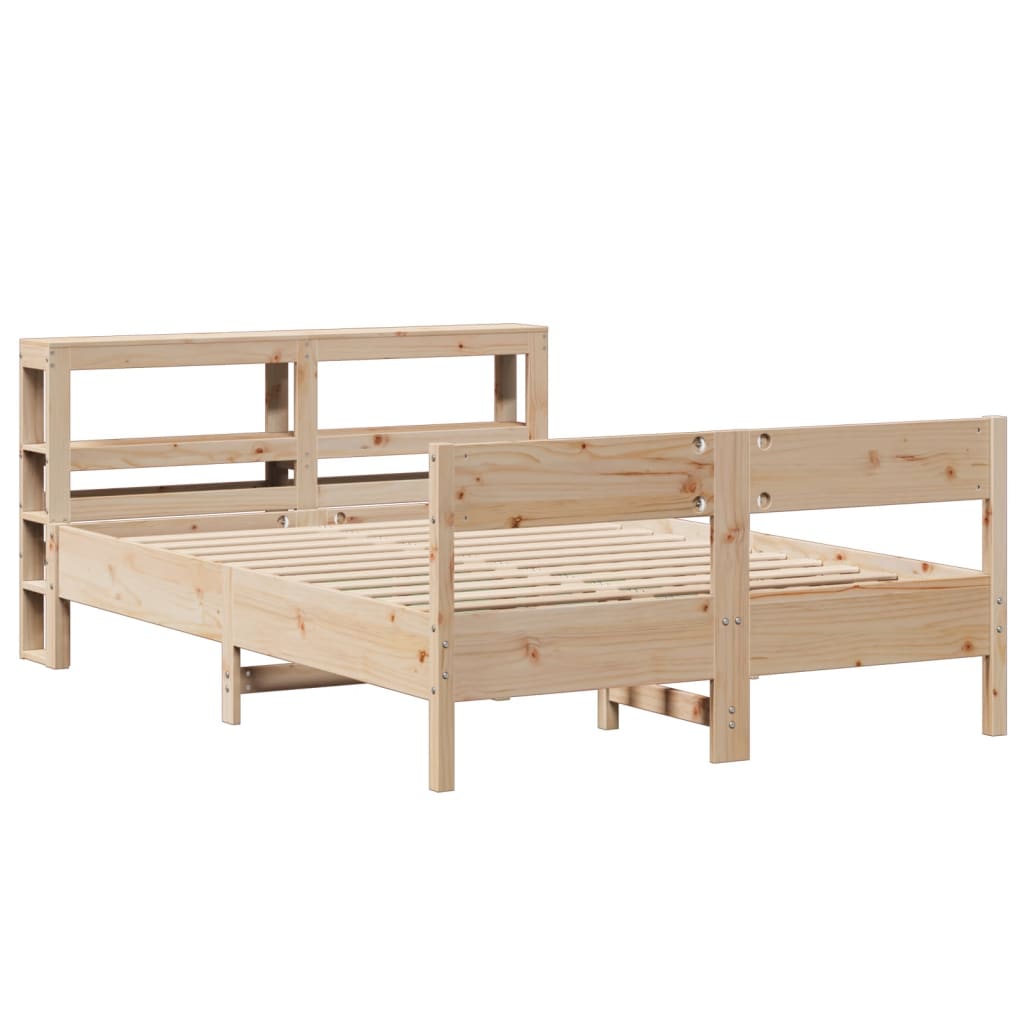 Bedframe zonder matras massief grenenhout 120x190 cm