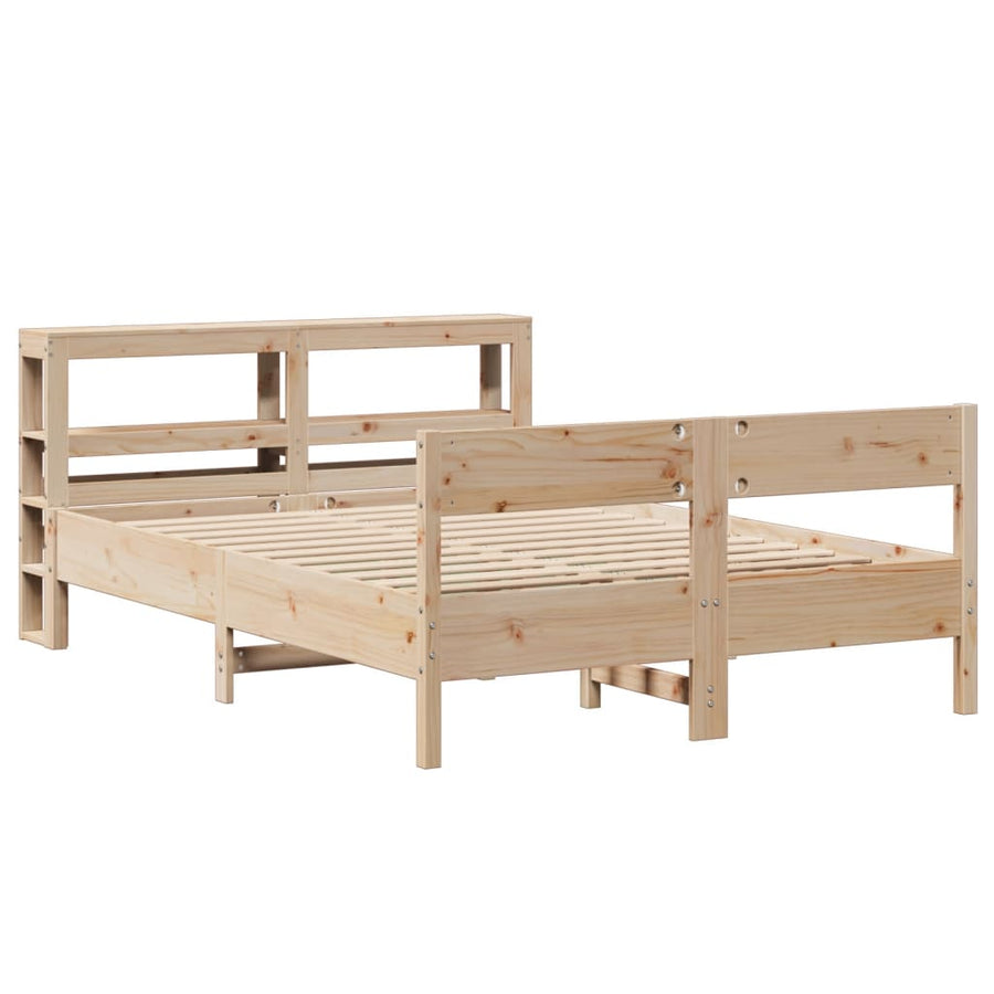 Bedframe zonder matras massief grenenhout 120x190 cm