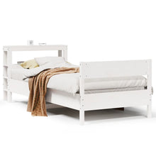 Bedframe Zonder Matras Massief Grenenhout 90 x 190 cm Wit