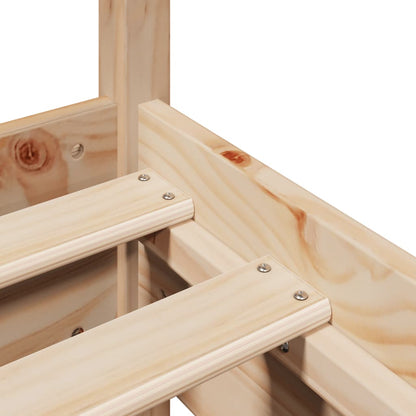 Bedframe zonder matras massief grenenhout 75x190 cm
