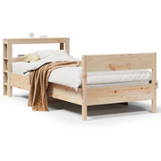 Bedframe massief grenenhout 75x190 cm