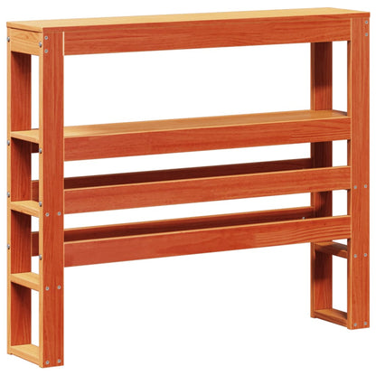 Bedframe zonder matras massief grenenhout wasbruin 75x190 cm