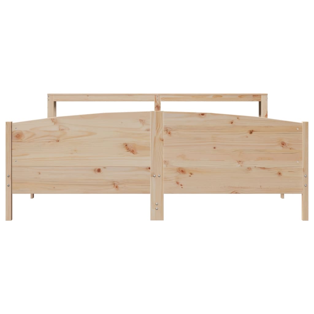 Bedframe zonder matras massief grenenhout 180x200 cm