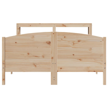 Bedframe zonder matras massief grenenhout 150x200 cm
