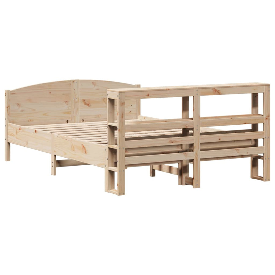 Bedframe zonder matras massief grenenhout 120x200 cm