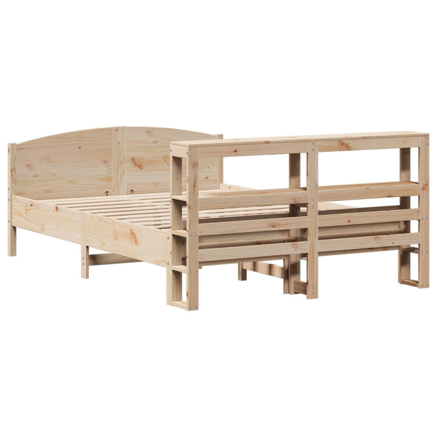 Bedframe zonder matras massief grenenhout 120x190 cm