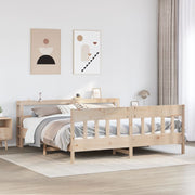 Bedframe massief grenenhout 200x200 cm