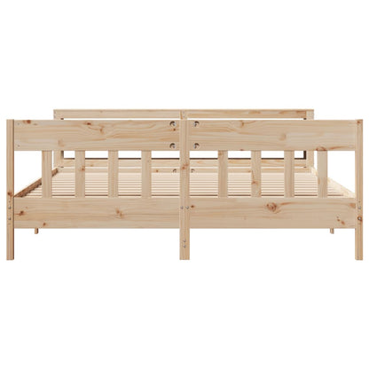 Bedframe zonder matras massief grenenhout 180x200 cm