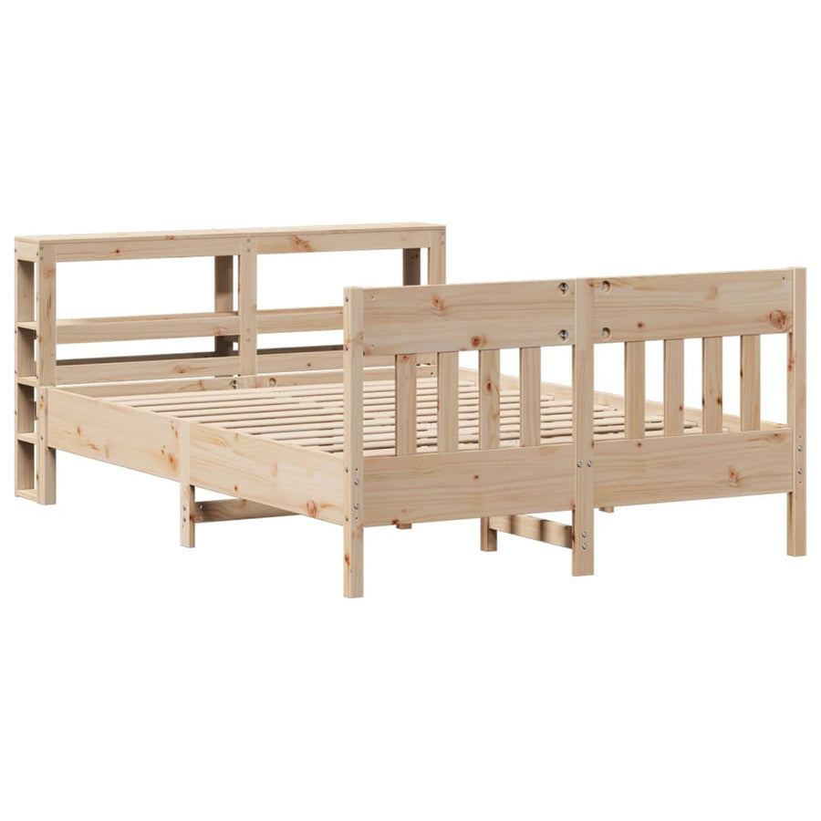 Bedframe zonder matras massief grenenhout 140x200 cm