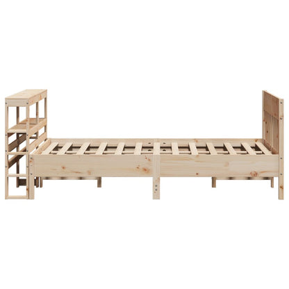 Bedframe zonder matras massief grenenhout 140x200 cm