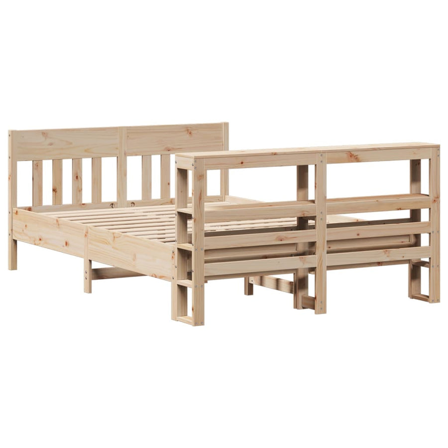 Bedframe zonder matras massief grenenhout 140x200 cm