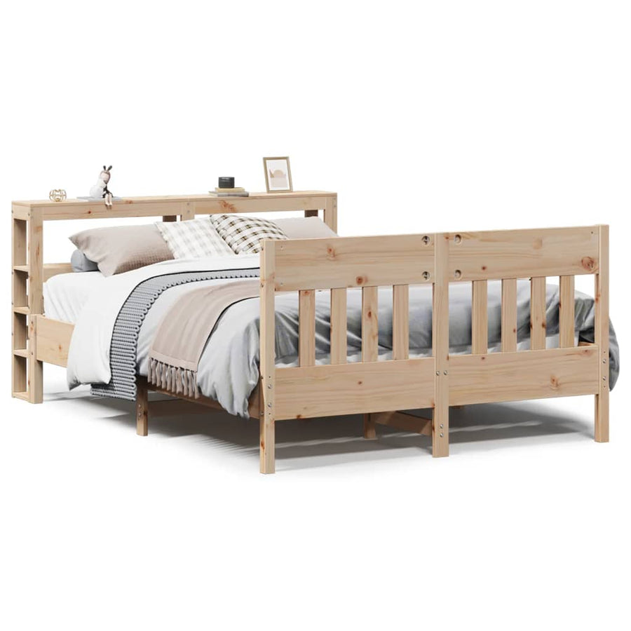 Bedframe zonder matras massief grenenhout 140x200 cm