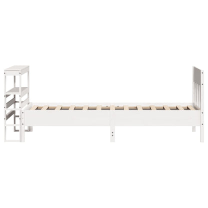 Bedframe Zonder Matras Massief Grenenhout 90 x 200 cm Wit