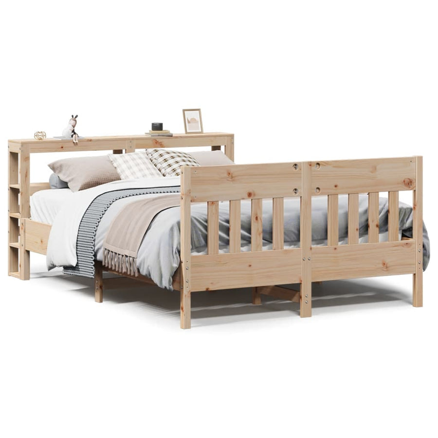 Bedframe zonder matras massief grenenhout 140x190 cm