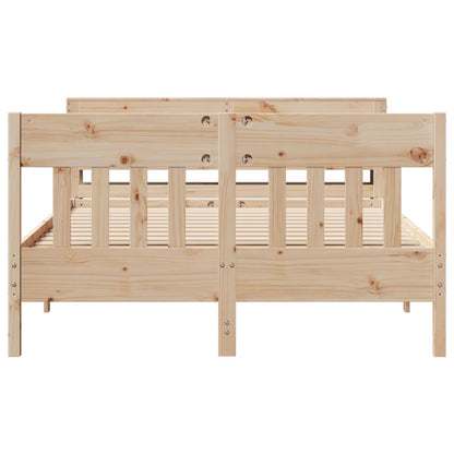 Bedframe zonder matras massief grenenhout 120x190 cm