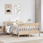 Solid Pine Wood Bed Frame without Mattress 120x190 cm