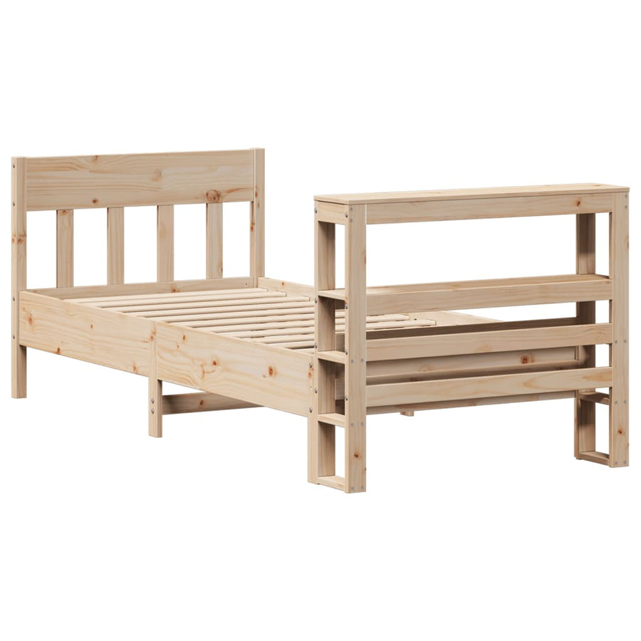 Bedframe zonder matras massief grenenhout 90x190 cm
