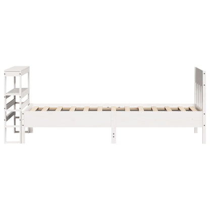 Bedframe Zonder Matras Massief Grenenhout 90 x 190 cm Wit