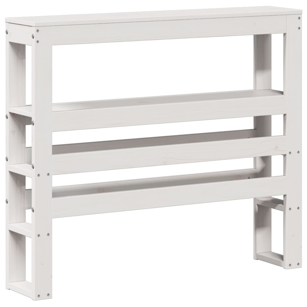 Bedframe Zonder Matras Massief Grenenhout 90 x 190 cm Wit