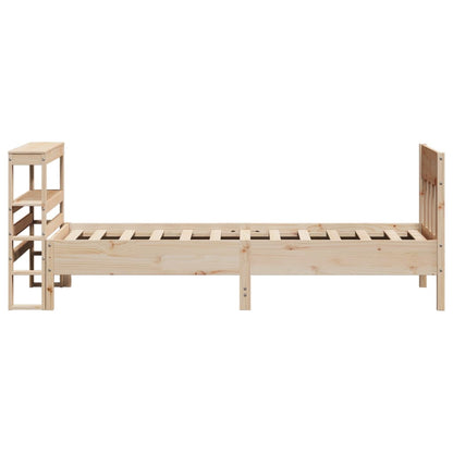 Bedframe zonder matras massief grenenhout 75x190 cm