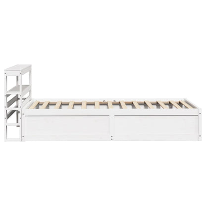 Bedframe Met Hoofdbord Massief Grenenhout 90 x 190 cm Wit