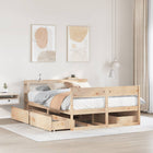 Bedframe zonder matras massief grenenhout 160x200 cm