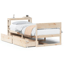 Bedframe zonder matras massief grenenhout 90x200 cm