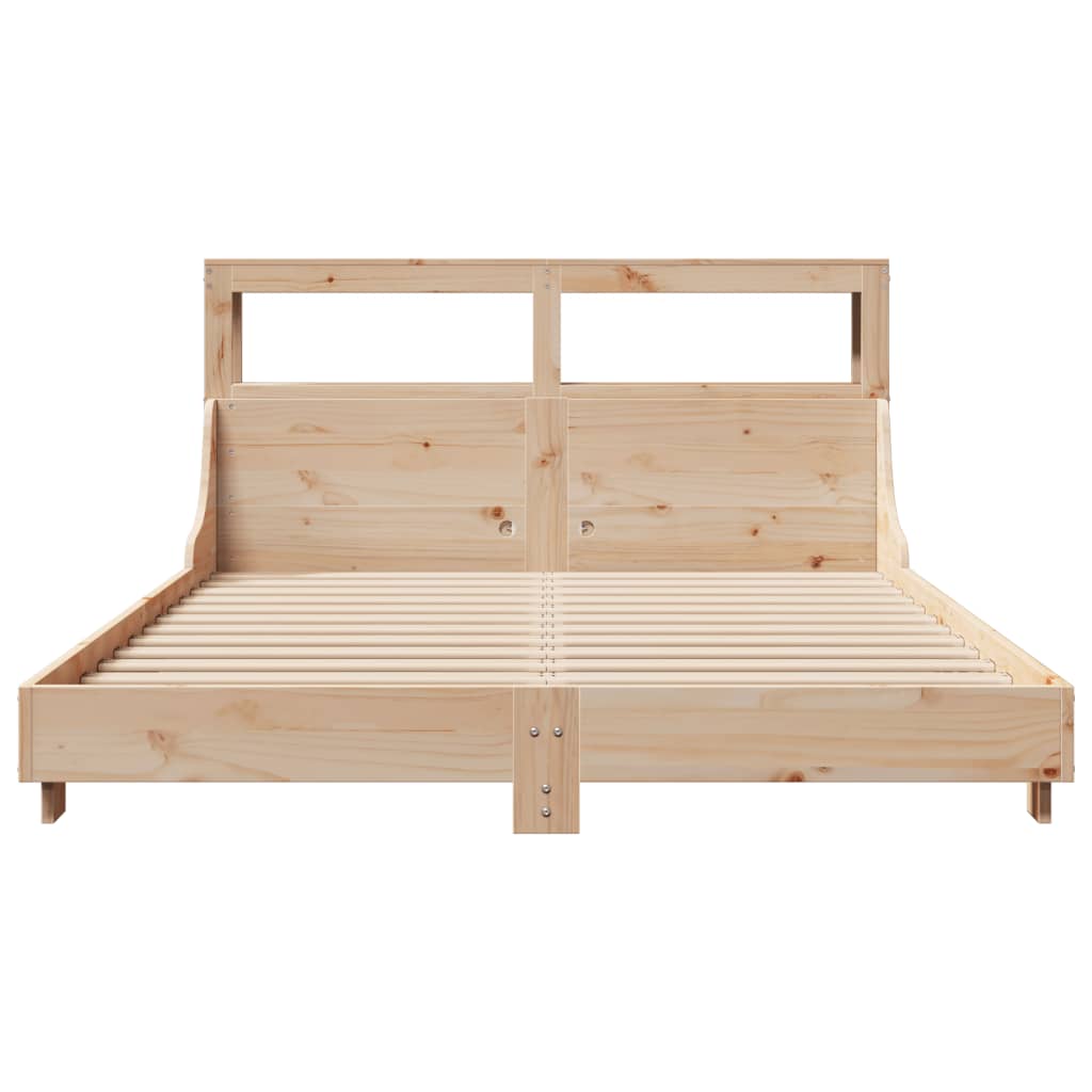 Bedframe zonder matras massief grenenhout 120x190 cm