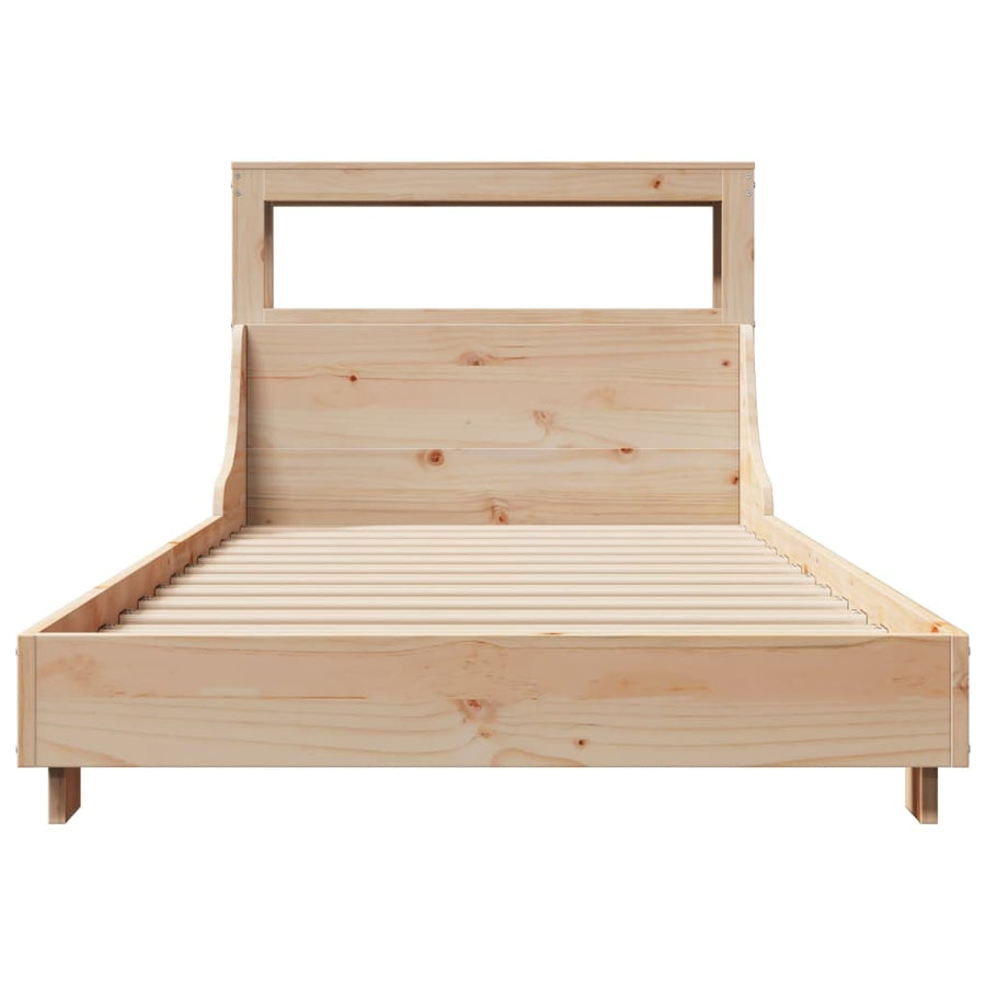 Bedframe zonder matras massief grenenhout 90x190 cm