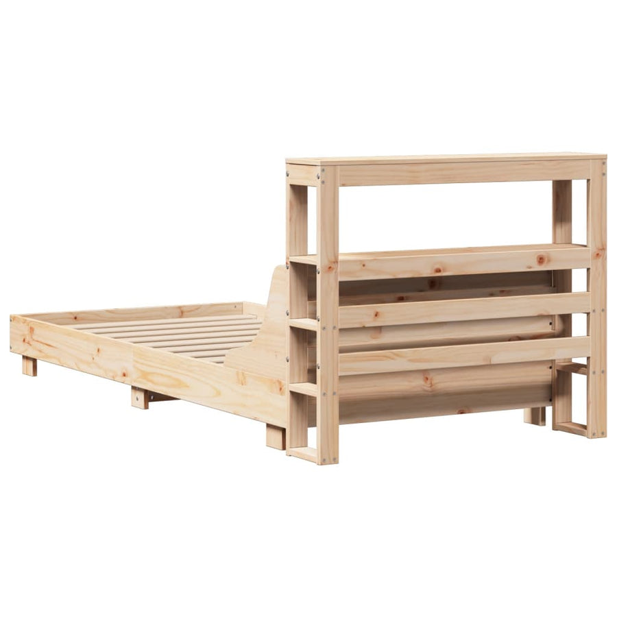 Bedframe zonder matras massief grenenhout 90x190 cm