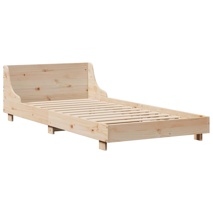Bedframe zonder matras massief grenenhout 90x190 cm