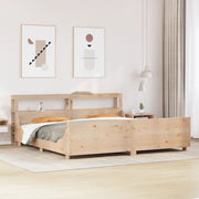 Bedframe massief grenenhout 200x200 cm