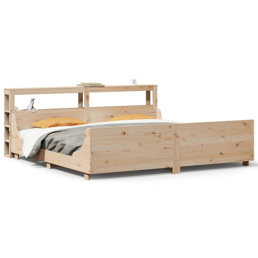 Bedframe zonder matras massief grenenhout 180x200 cm