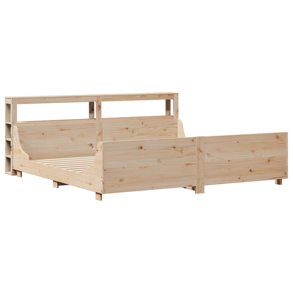 Bedframe zonder matras massief grenenhout 180x200 cm