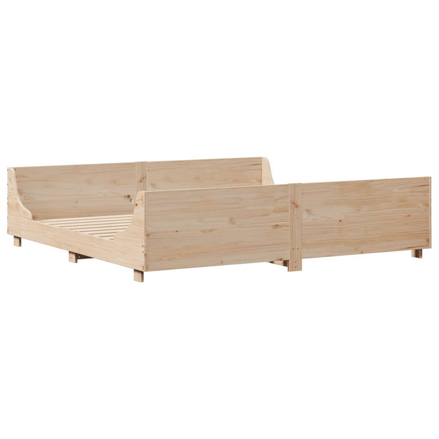 Bedframe zonder matras massief grenenhout 180x200 cm