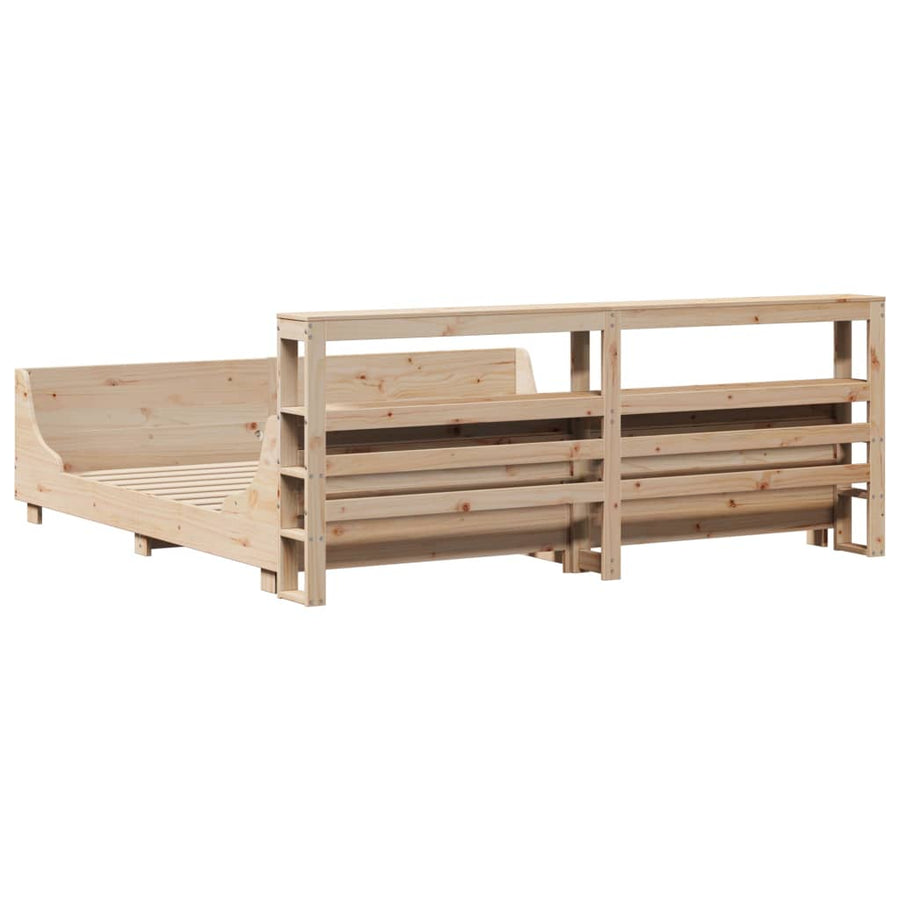 Bedframe zonder matras massief grenenhout 180x200 cm