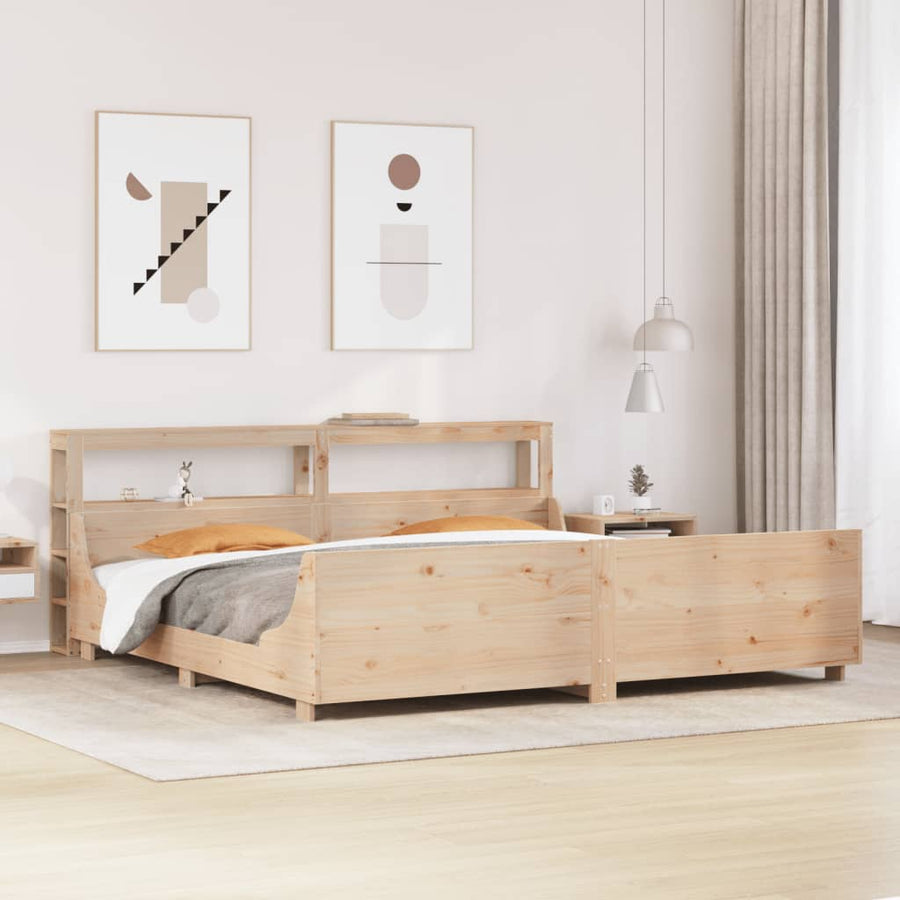 Bedframe zonder matras massief grenenhout 180x200 cm