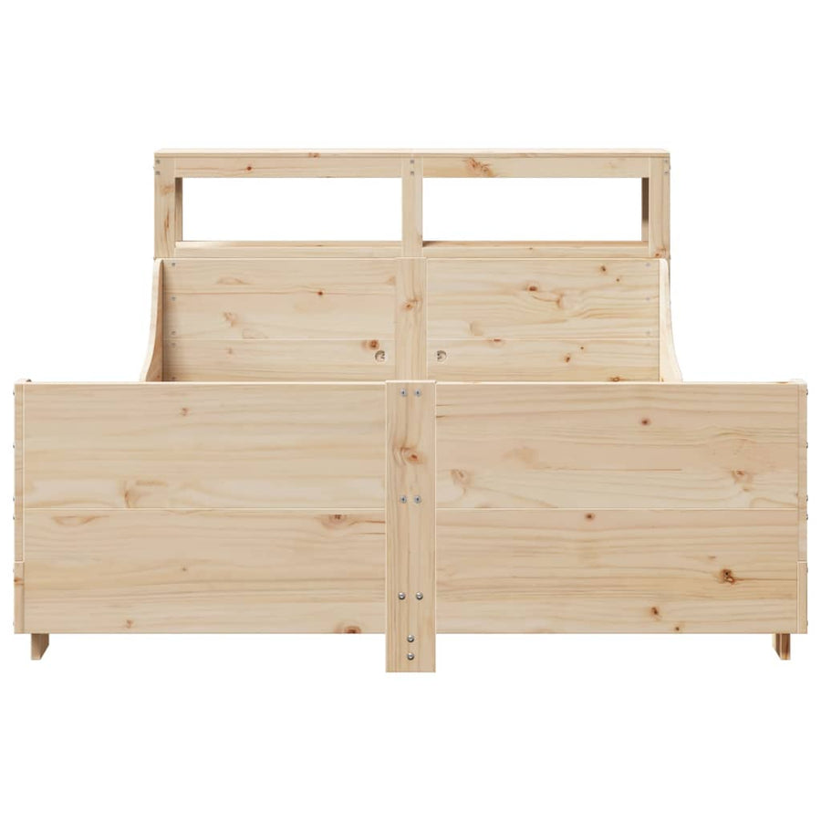 Bedframe zonder matras massief grenenhout 120x200 cm