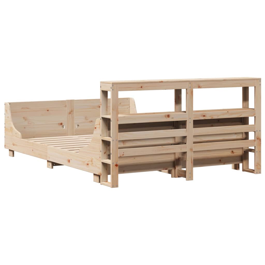 Bedframe zonder matras massief grenenhout 120x200 cm