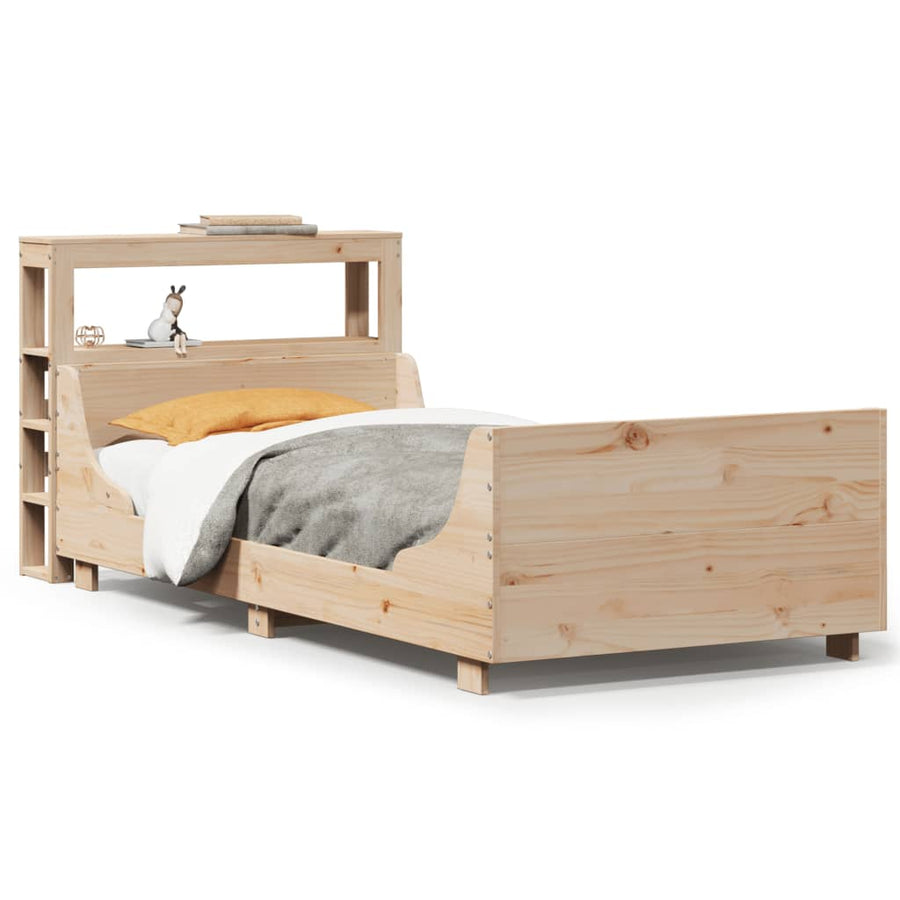 Bedframe zonder matras massief grenenhout 90x200 cm