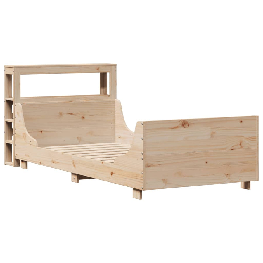 Bedframe zonder matras massief grenenhout 90x200 cm
