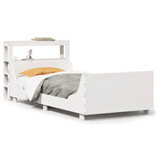 Bedframe Zonder Matras Massief Grenenhout 90 x 200 cm Wit