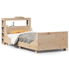 Solid Pine Wood Bed Frame without Mattress 75x190 cm