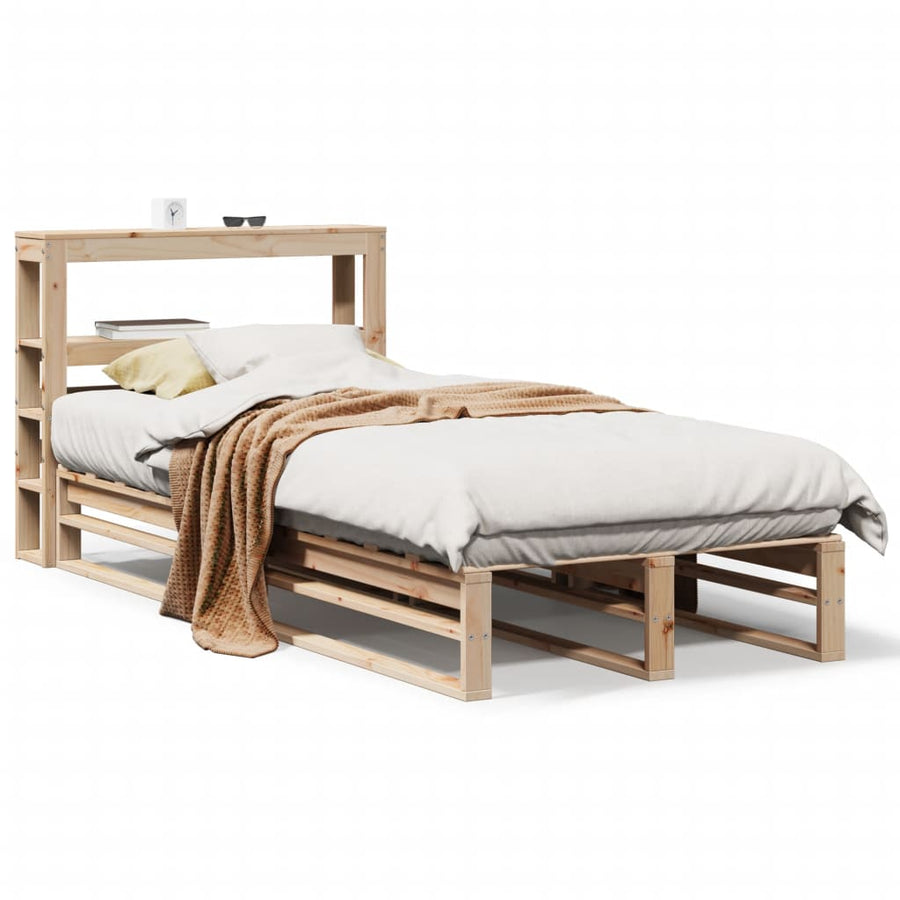 Bedframe zonder matras massief grenenhout 90x200 cm