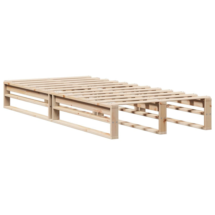 Bedframe zonder matras massief grenenhout 90x200 cm