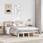 Bed frame without mattress solid pine wood 120x200 cm