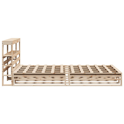 Bedframe zonder matras massief grenenhout 140x200 cm